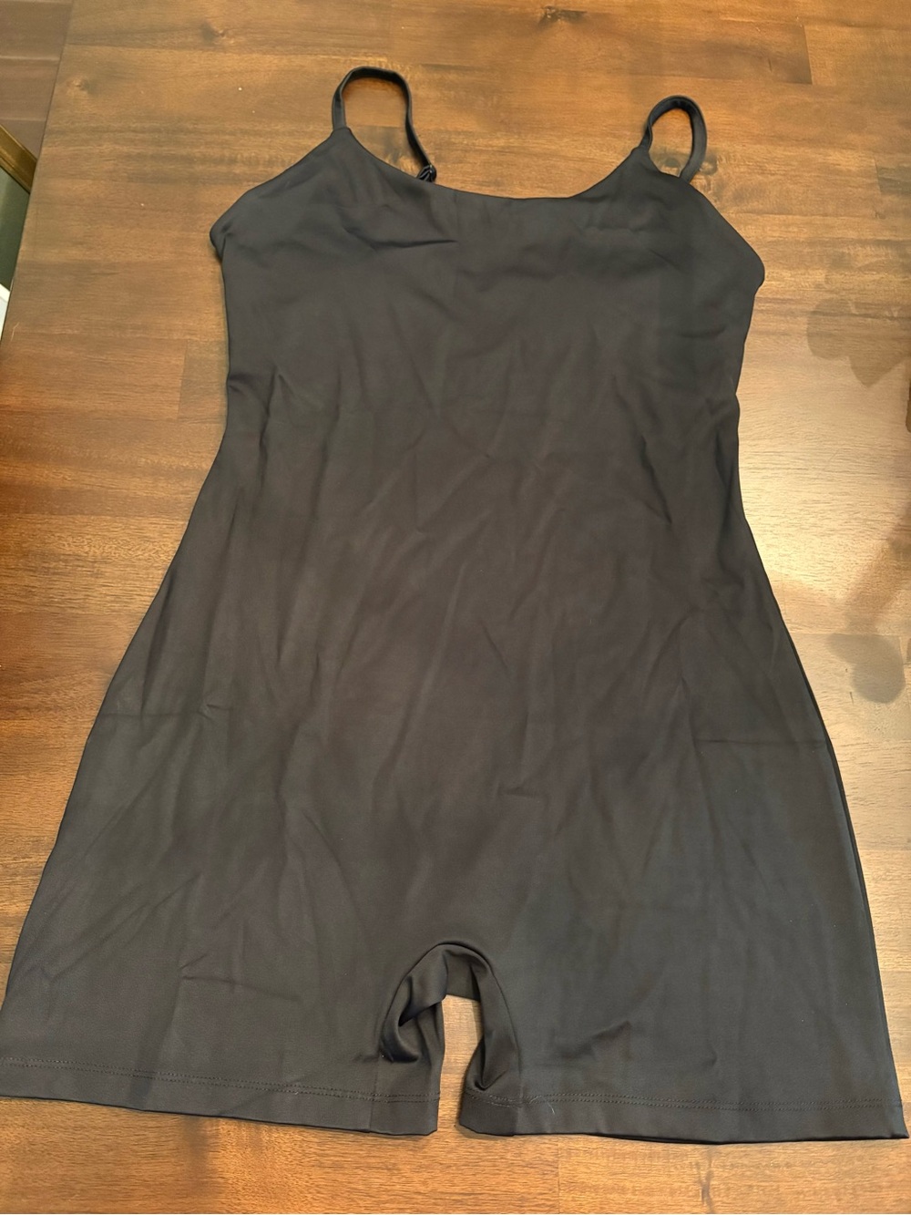 NWOT Guild Black cami-style mid-thigh bodysuit”The Essential Romper" XL
